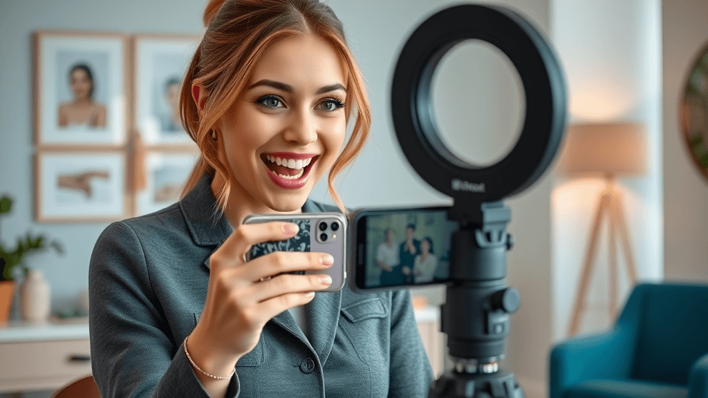 Med spa marketer creating engaging social media content for botox marketing campaign