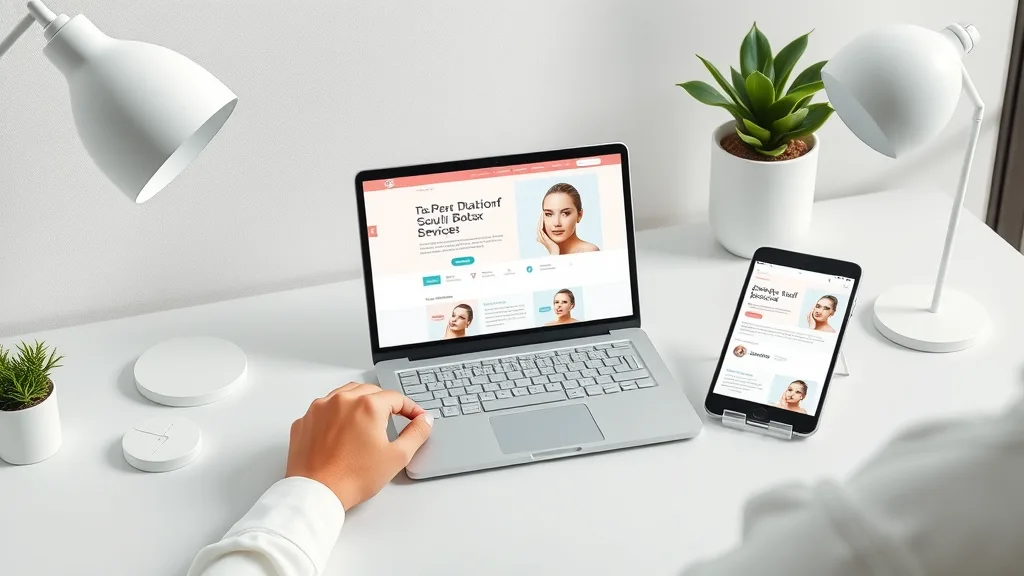 botox service landing page user navigation responsive design