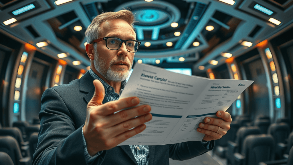 innovative entrepreneur, presenting a unique business plan