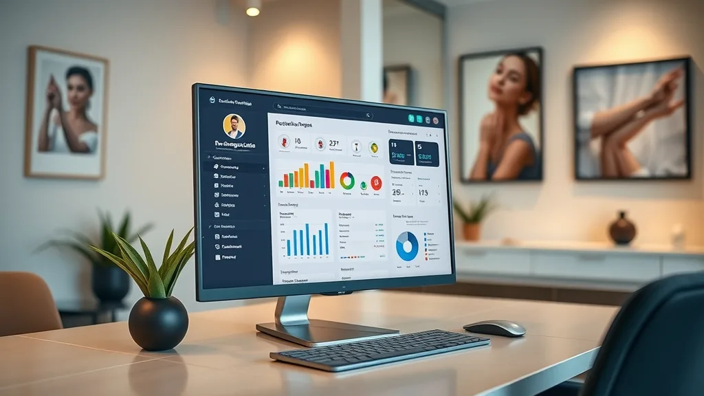 what is reputation management & why it matters for medspas, featuring a social media dashboard showing engagement metrics.