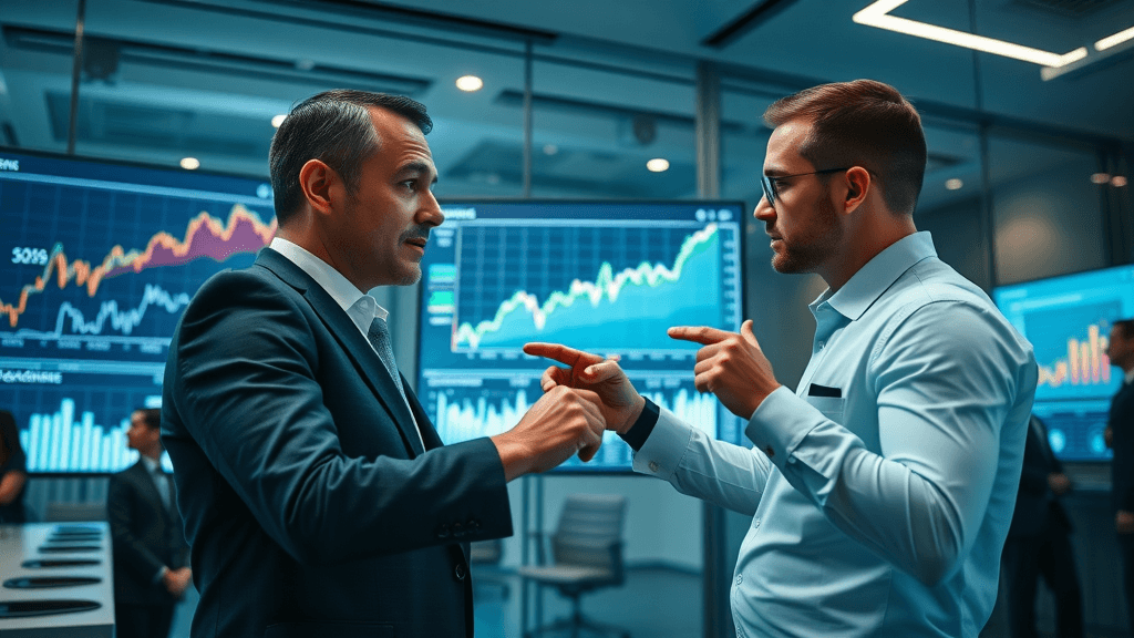 dynamic business chart showing botox market data and optimistic growth trends, analysts reviewing social media and marketing strategies