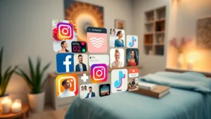 social media icons featuring Instagram