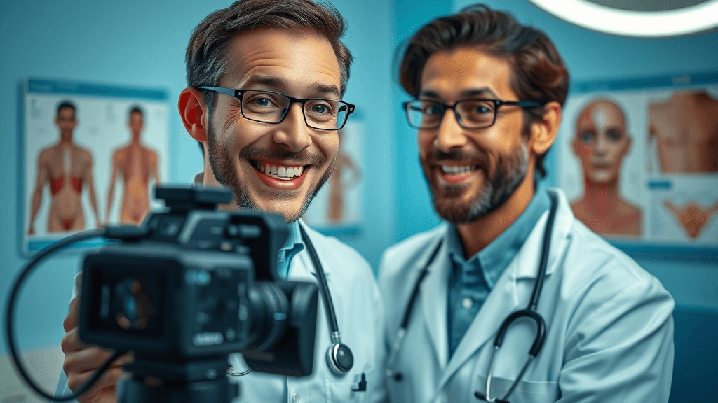 Medical professional creating expert-led content about botox marketing for medspas