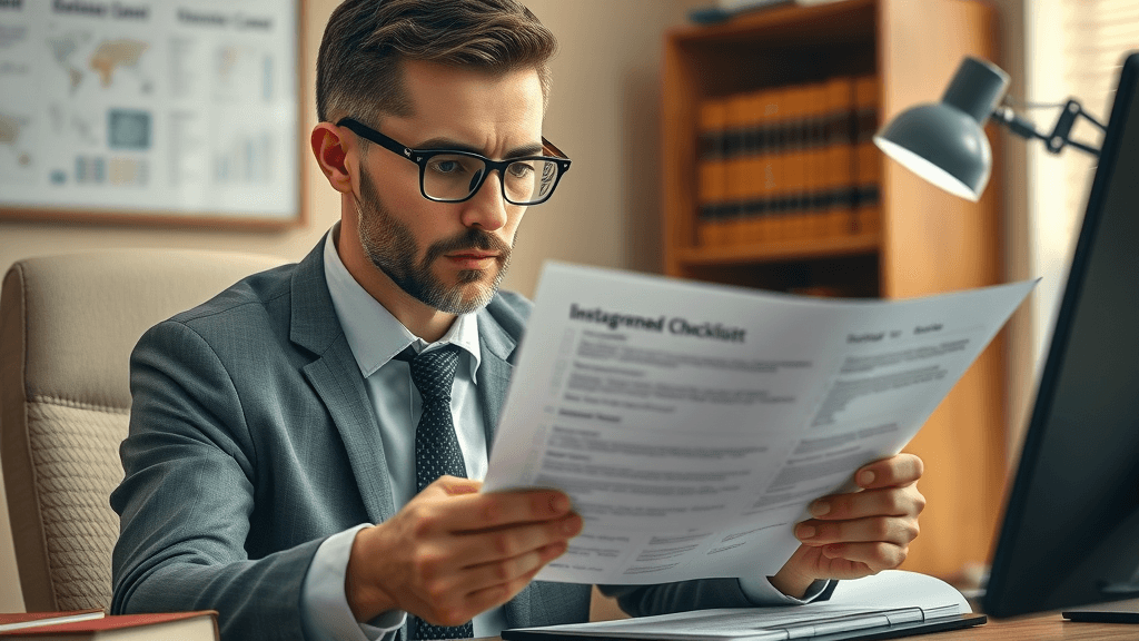 Compliance specialist reviewing Instagram ad guidelines for med spa, ensuring botox advertising regulations, legal office context