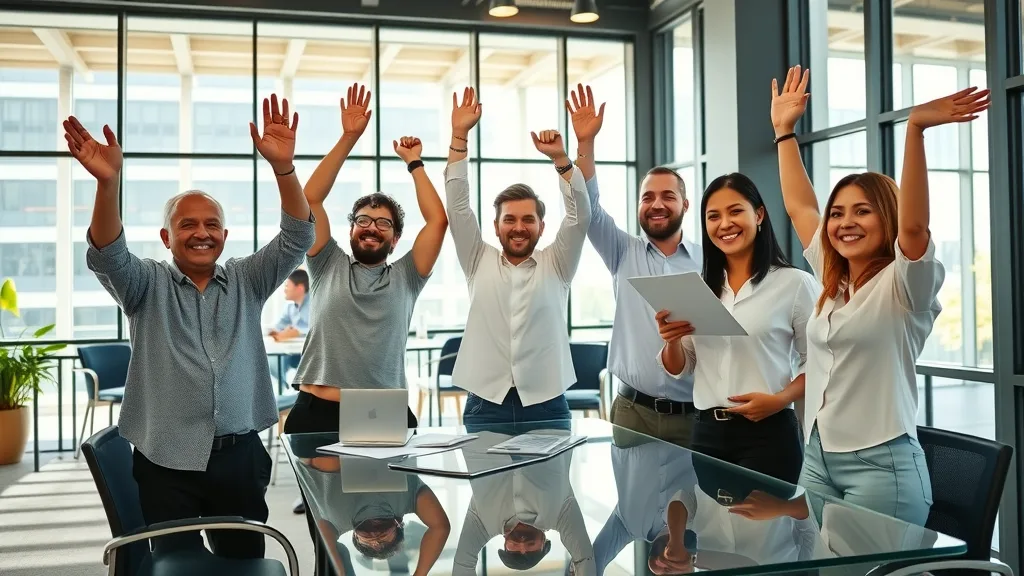 marketing team celebrating med spa botox ad campaign results