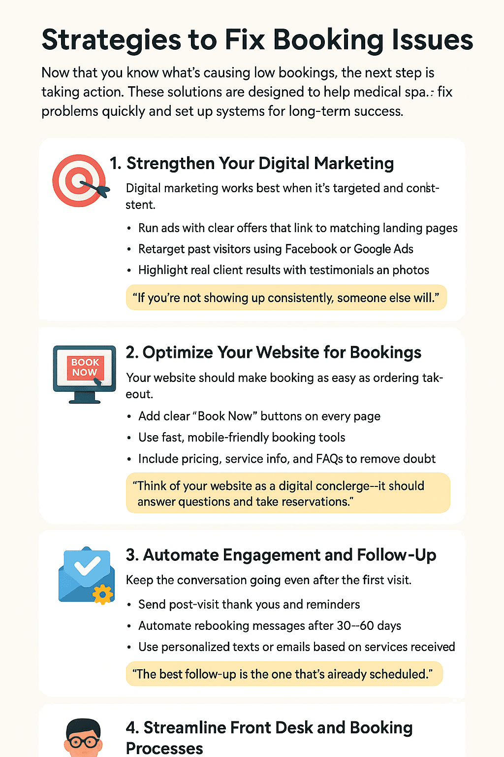 Strategies to Fix Booking Issues
