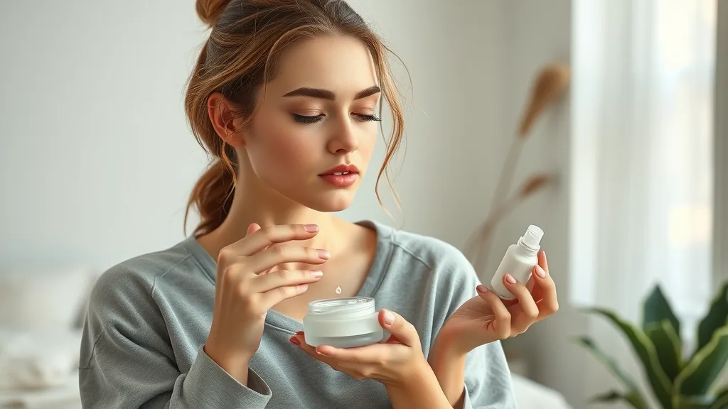 Gen Z woman using natural skincare, symbolizing wellness-conscious approach to botox marketing