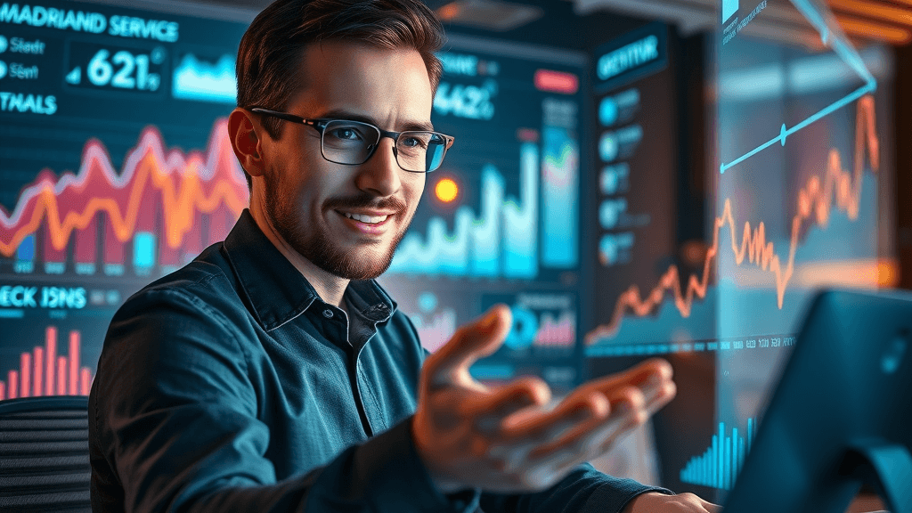 marketing analyst analyzing seo dashboard with tail keyword data, botox seo case study