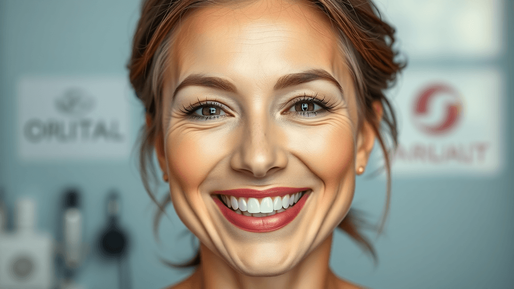 Satisfied Botox patient with visible transformation, showcasing high-impact before and after results for med spa marketing.