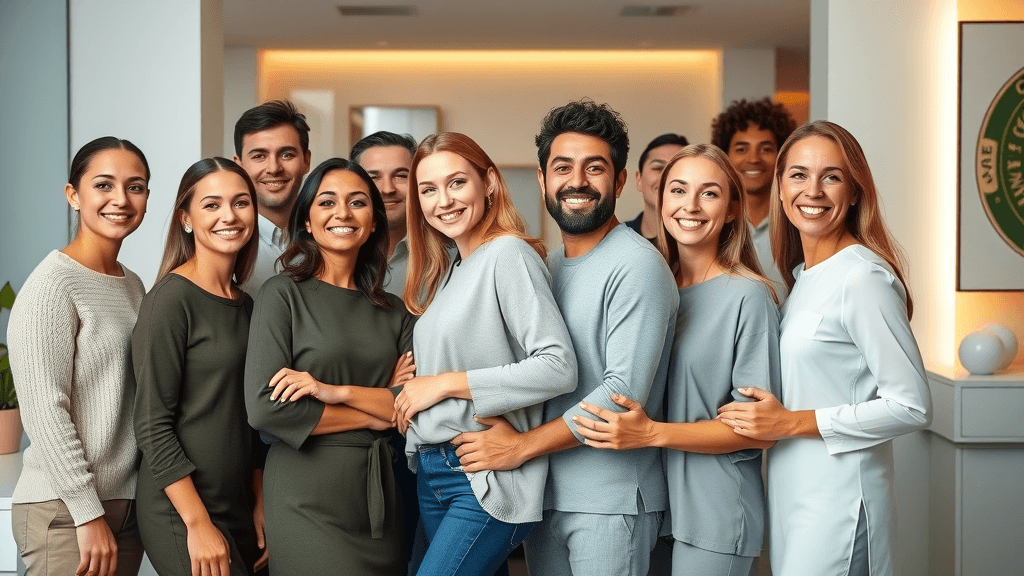 botox consumer trends 2025 diverse group posing inside modern upscale medspa